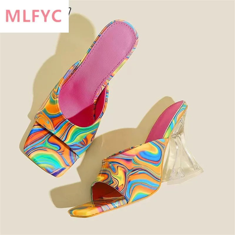 Женские босоножки с квадратным носком, сандалии на высоком прозрачном толстом каблуке, 2022 
Женские босоножки с квадратным носком, сандалии на высоком прозрачном толстом каблуке, 2022