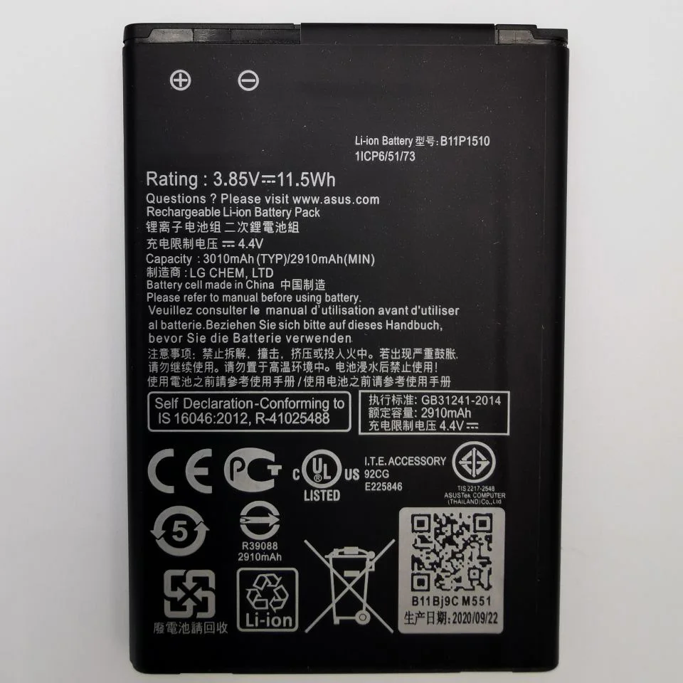 

Original ZB551KL Phone Battery For ASUS ZenFone Go TV ZB551KL X013DB 3010mAh B11P1510 3010mAh Batteries Bateria