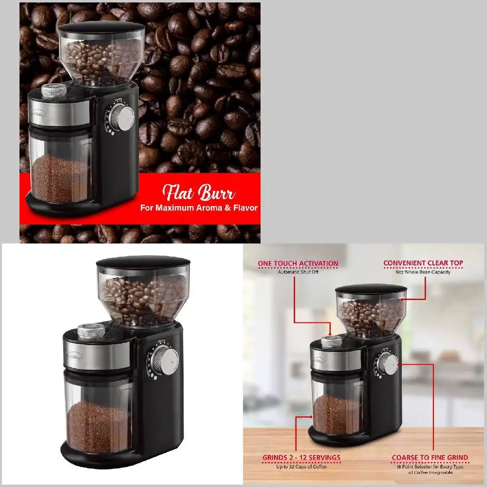 Fancy Stainless Steel Burr Coffee Grinder, Durable Professional Home Coffee Grinder with Adjustable Burr.
Fancy Stainless Steel Burr Coffee Grinder, Durable Professional Home Coffee Grinder with Adjustable Burr.
