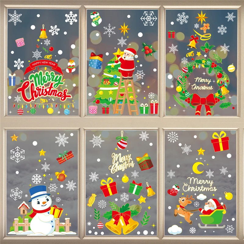 Merry Christmas Window Stickers Xmas Tree Snowman Santa Claus Sticker Christmas Decorations for Home Navidad Happy New Year 2024
Merry Christmas Window Stickers Xmas Tree Snowman Santa Claus Sticker Christmas Decorations for Home Navidad Happy New Year 2024