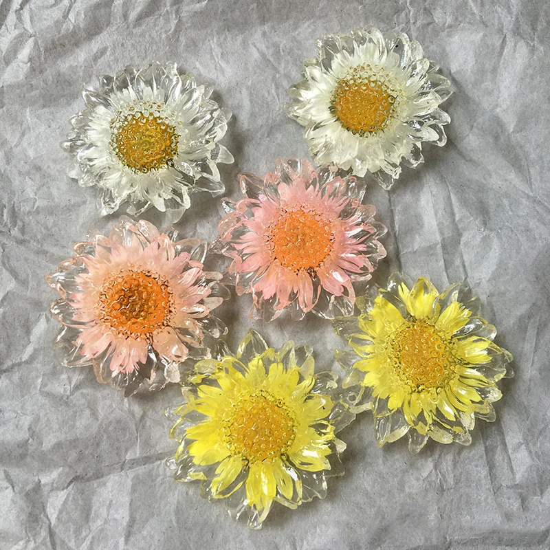 200pcs 37MM Custom Sunflower Transparent Resin Dried Flower Daisy Flat Back Cabochon DIY Earrings Jewelry Accessories Decoration
200pcs 37MM Custom Sunflower Transparent Resin Dried Flower Daisy Flat Back Cabochon DIY Earrings Jewelry Accessories Decoration