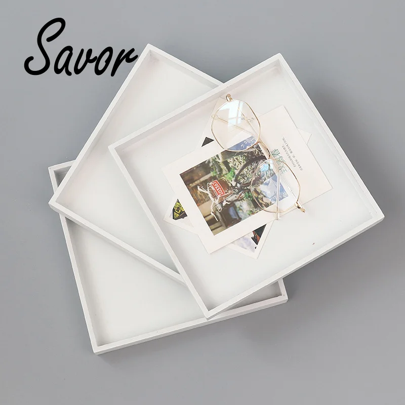 White Solid Wood Tray Desktop Makeup Storage Organizer Food Serving Fruit Plate Dining Table Dessert Photo Props Jewelry Holder
White Solid Wood Tray Desktop Makeup Storage Organizer Food Serving Fruit Plate Dining Table Dessert Photo Props Jewelry Holder