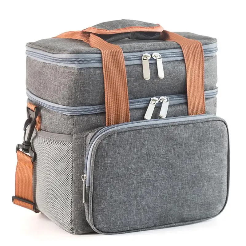 Crosbody Lunch Bag Double Layer Large Capacity Hangbag Thermal Insulation Lunch Bag Portable Outdoor Picnic Food Storage Bags 5.
Crosbody Lunch Bag Double Layer Large Capacity Hangbag Thermal Insulation Lunch Bag Portable Outdoor Picnic Food Storage Bags 5.