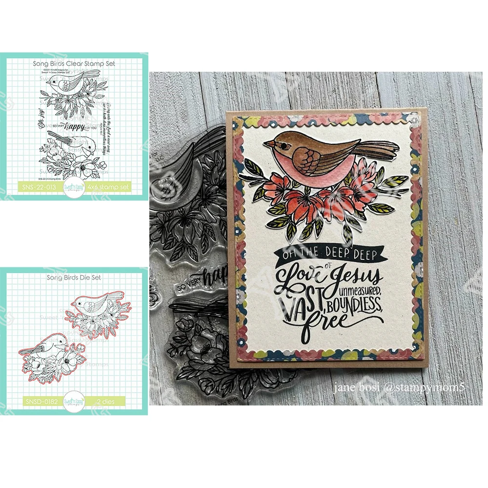 2022 Newest Scrapbook Decorate Craft Embossing Stencil Diy Gift Card Handmade Molds sweet 'n Sassy Song Birds Clear Stamp DieSet
2022 Newest Scrapbook Decorate Craft Embossing Stencil Diy Gift Card Handmade Molds sweet 'n Sassy Song Birds Clear Stamp DieSet