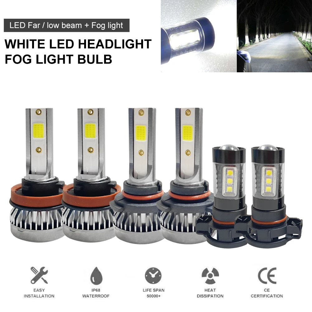 6PCS H11 Led Car Headlights 9005 5202 Auto Bulb High Low Beam Long Distance Fog Lamp Lights for Chevrolet Suburban Tahoe 2007
6PCS H11 Led Car Headlights 9005 5202 Auto Bulb High Low Beam Long Distance Fog Lamp Lights for Chevrolet Suburban Tahoe 2007