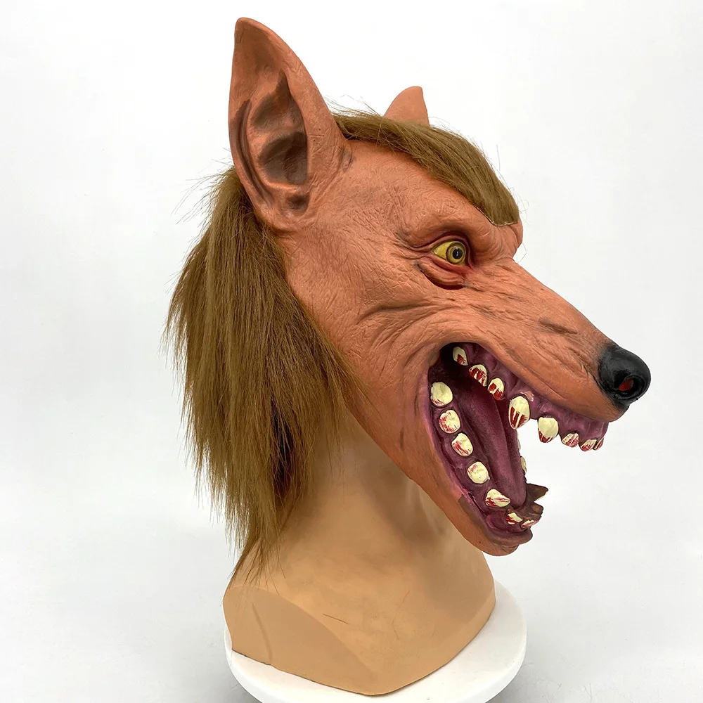 Wolf Head Mask Scary Ferocious Wolf Mask Latex Animal Mask Halloween Costume Adult Carnival Mask Free Shipping 
Wolf Head Mask Scary Ferocious Wolf Mask Latex Animal Mask Halloween Costume Adult Carnival Mask Free Shipping