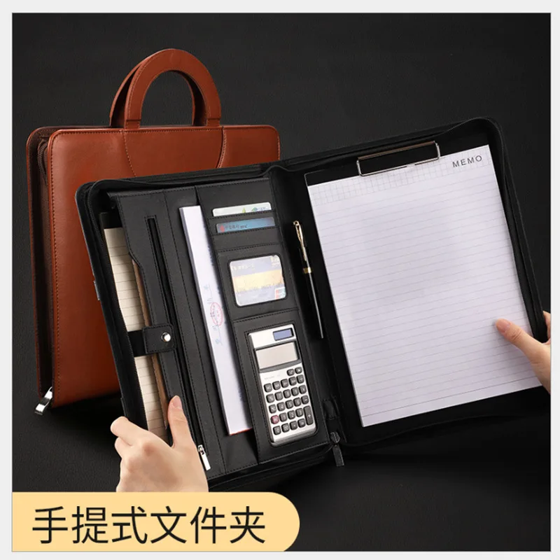 Wholesale A4 Leather Multifunctional Business Office Manager Folder Sales Contract Information Leather Portable Zipper Folder
Wholesale A4 Leather Multifunctional Business Office Manager Folder Sales Contract Information Leather Portable Zipper Folder