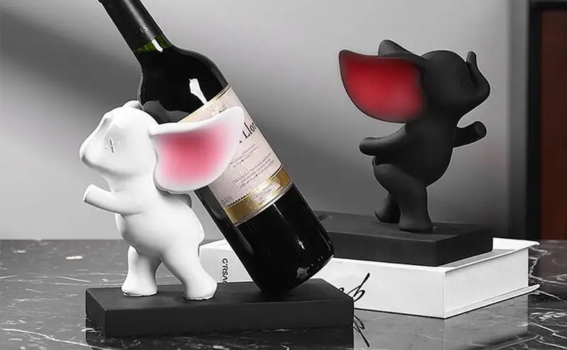 Wine Rack Display Bottle Beer Holder Champagne Stand Drink Small Elephant Household Bar For Living Room TV Cabinet Dining Table
Wine Rack Display Bottle Beer Holder Champagne Stand Drink Small Elephant Household Bar For Living Room TV Cabinet Dining Table