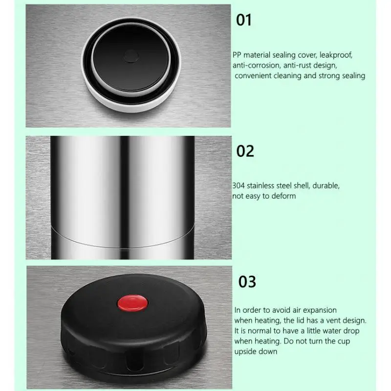 1100ml Car Heating Cup Kettle 12V/24V Heater Fits for Travel Truck Camping Tea Coffee
1100ml Car Heating Cup Kettle 12V/24V Heater Fits for Travel Truck Camping Tea Coffee