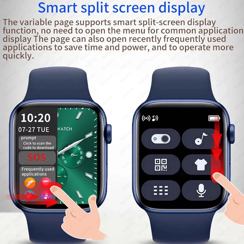Для Apple 2022 Смарт-часы серии 7 Iwo 14 Pro Max W27 мужские и женские 6 фитнес-браслет для Huawei