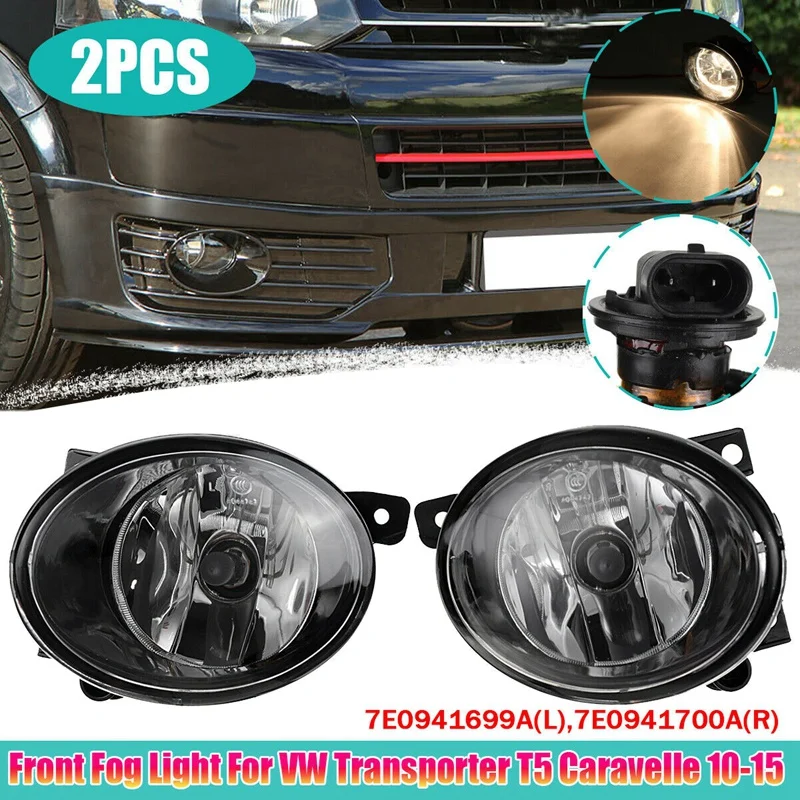 1 Pair Car Front Fog Light Lamp with Bulbs for T5 Transporter 2010-2015 7E0941699A 7E0941700A
1 Pair Car Front Fog Light Lamp with Bulbs for T5 Transporter 2010-2015 7E0941699A 7E0941700A