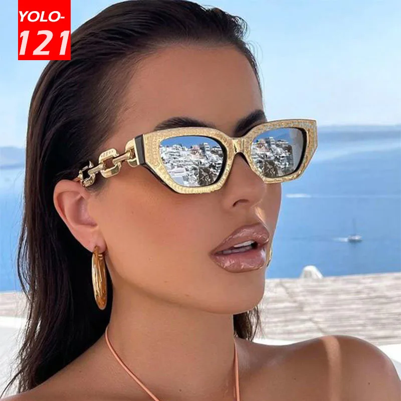 Retro Cat Eye Sunglasses Women's Small Metal Chain Sunglasses Ladies Fashion UV Protection Sunglasses Luxury Casual Sunglasses
Retro Cat Eye Sunglasses Women's Small Metal Chain Sunglasses Ladies Fashion UV Protection Sunglasses Luxury Casual Sunglasses