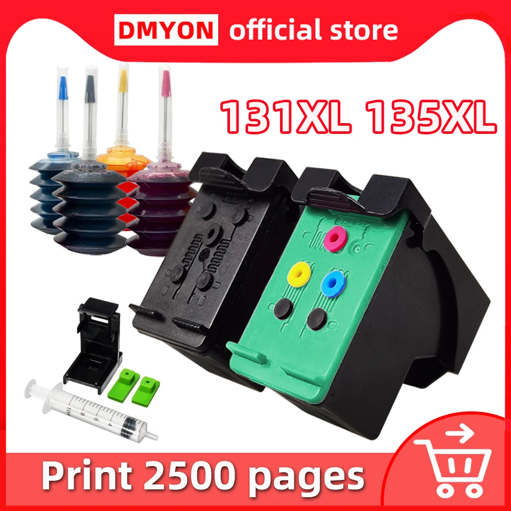 

131 135 XL Ink Cartridge Compatible for HP 131XL 135XL PSC 2352 2353 2355 XI 2357 2358 2600 2610 2613 2619 2710 Color Printer