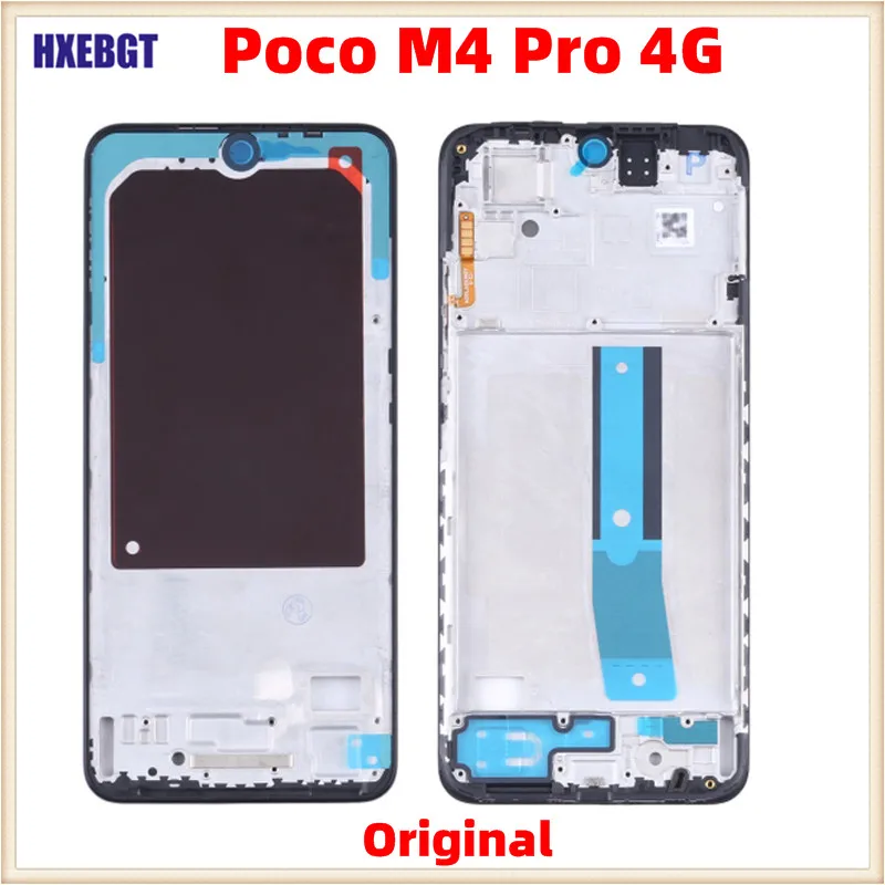 

Original For Xiaomi Poco M4 Pro 4G LCD Front Frame Housing Middle Frame Bezel Plate Smartphone Repair Parts