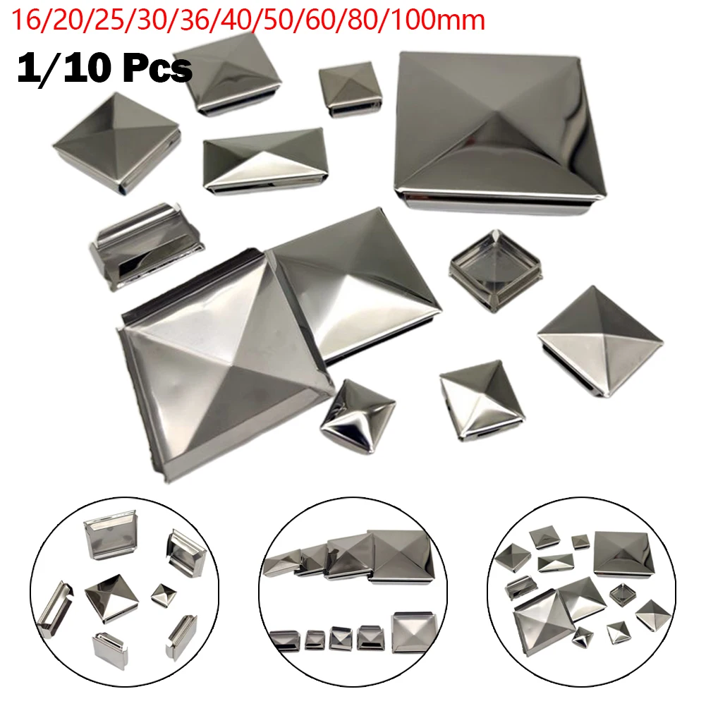 1/10Pcs Post Cap Stainless Steel Square Closure Cap Tube Inner Plug Quick Seal No-weld Plugs Decorative Head For Garden/Yard
1/10Pcs Post Cap Stainless Steel Square Closure Cap Tube Inner Plug Quick Seal No-weld Plugs Decorative Head For Garden/Yard