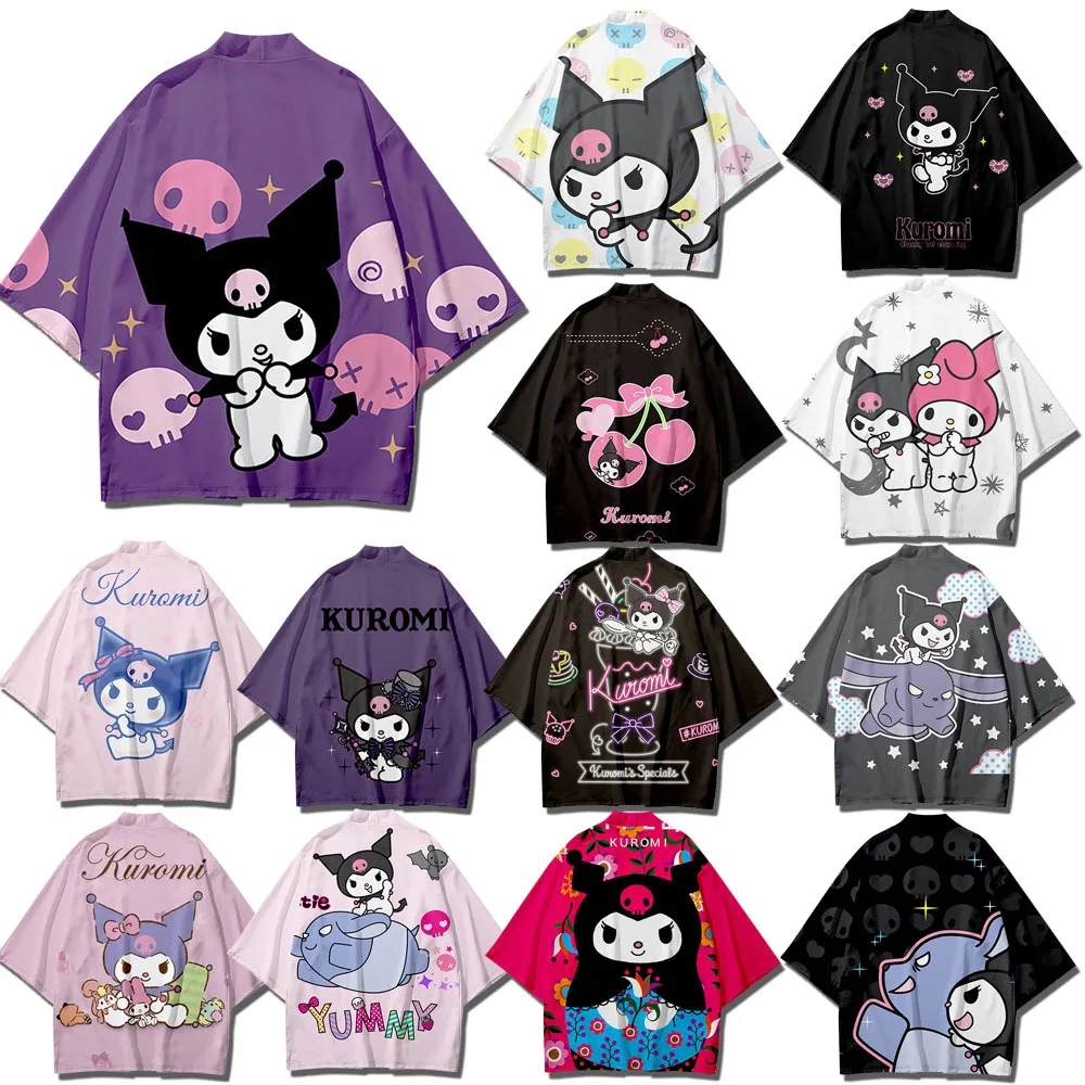 New Sanrio Kuromi Kimono Cloak Animation Peripheral Two-dimensional Sweet Kawaii Japanese Style Trend Casual Summer Haori
New Sanrio Kuromi Kimono Cloak Animation Peripheral Two-dimensional Sweet Kawaii Japanese Style Trend Casual Summer Haori