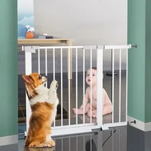Puppy Door Fence Dog Stairs Balcony Gate Kids Door Stopper Pets Isolating Fence Security Doorways Child Safety Barrier Playpen