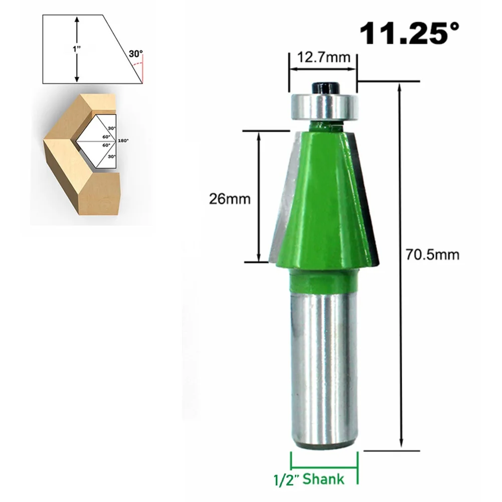 Milling Router Bit Reliable Woodworking YG8 1 PCS Cutter For Wood 1/2in Shank Chamfer 11.25 15 22.5 30 45Degree
Milling Router Bit Reliable Woodworking YG8 1 PCS Cutter For Wood 1/2in Shank Chamfer 11.25 15 22.5 30 45Degree