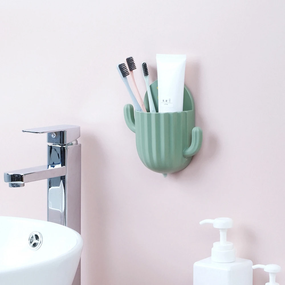Suction Toothbrush Holder Hanging Plastic Storage Rack Wall-mounted Holder Bottom Hole Design Rack Saving Bathroom Accessories
Suction Toothbrush Holder Hanging Plastic Storage Rack Wall-mounted Holder Bottom Hole Design Rack Saving Bathroom Accessories
