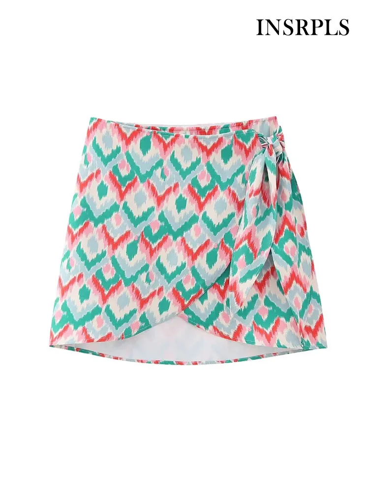 INSRPLS Women Fashion Crossover Wrap Printed Mini Skirt Vintage High Waist With Bow Tied Female Skirts Mujer
INSRPLS Women Fashion Crossover Wrap Printed Mini Skirt Vintage High Waist With Bow Tied Female Skirts Mujer