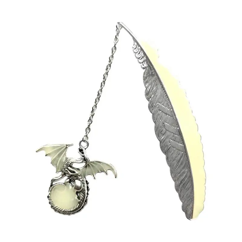 Retro Beautiful Gift Luminous Metal Feather Dragon Bookmarks Metal Bookmark Vintage Bookmarks 
Retro Beautiful Gift Luminous Metal Feather Dragon Bookmarks Metal Bookmark Vintage Bookmarks