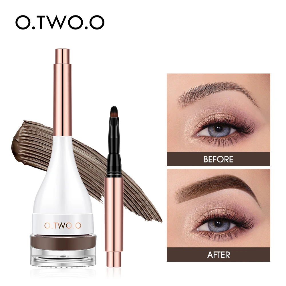 

4 Colors Natural Eyebrow Cream Gel Waterproof Long Lasting Brow Mascara Sculpted Brow Pomade No smudge Brow Shaping with Brush