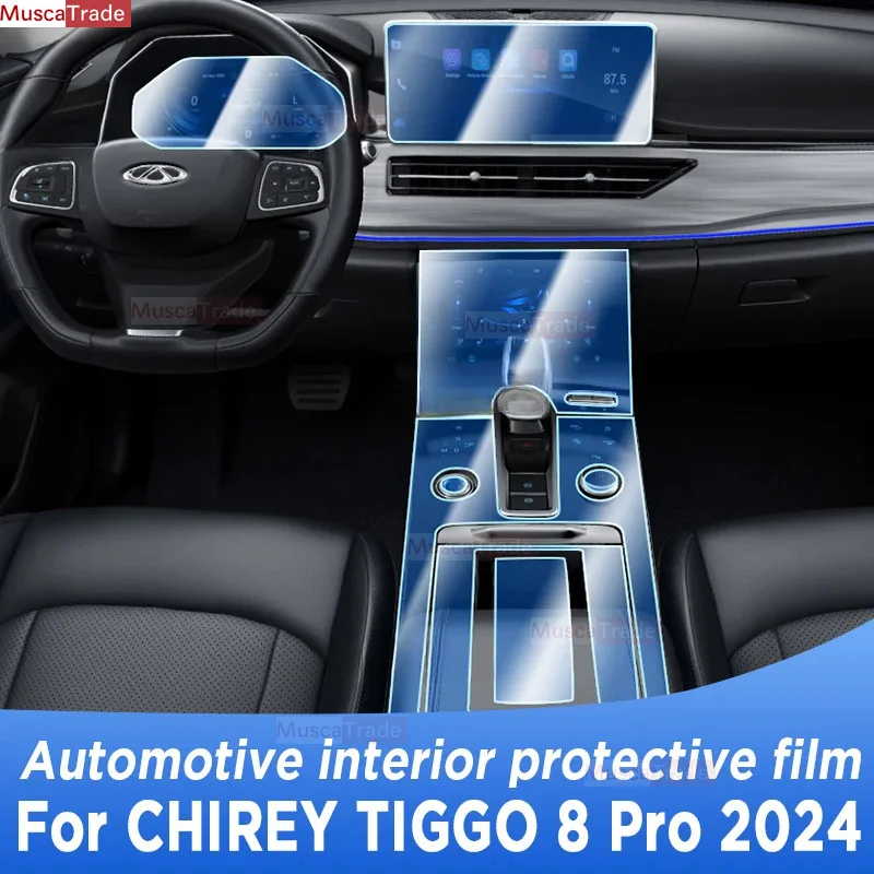For CHIREY TIGGO 8 Pro 2024 Automotive Gearbox Air Panel GPS Navigation Screen Interior TPU Protective Film Anti-Scratch 
For CHIREY TIGGO 8 Pro 2024 Automotive Gearbox Air Panel GPS Navigation Screen Interior TPU Protective Film Anti-Scratch