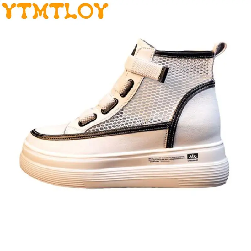 Inner Heightening Small White Shoes Women's 2021 New Summer Breathable Mesh Thick Sole All-match Sports And Leisure High-top
Inner Heightening Small White Shoes Women's 2021 New Summer Breathable Mesh Thick Sole All-match Sports And Leisure High-top