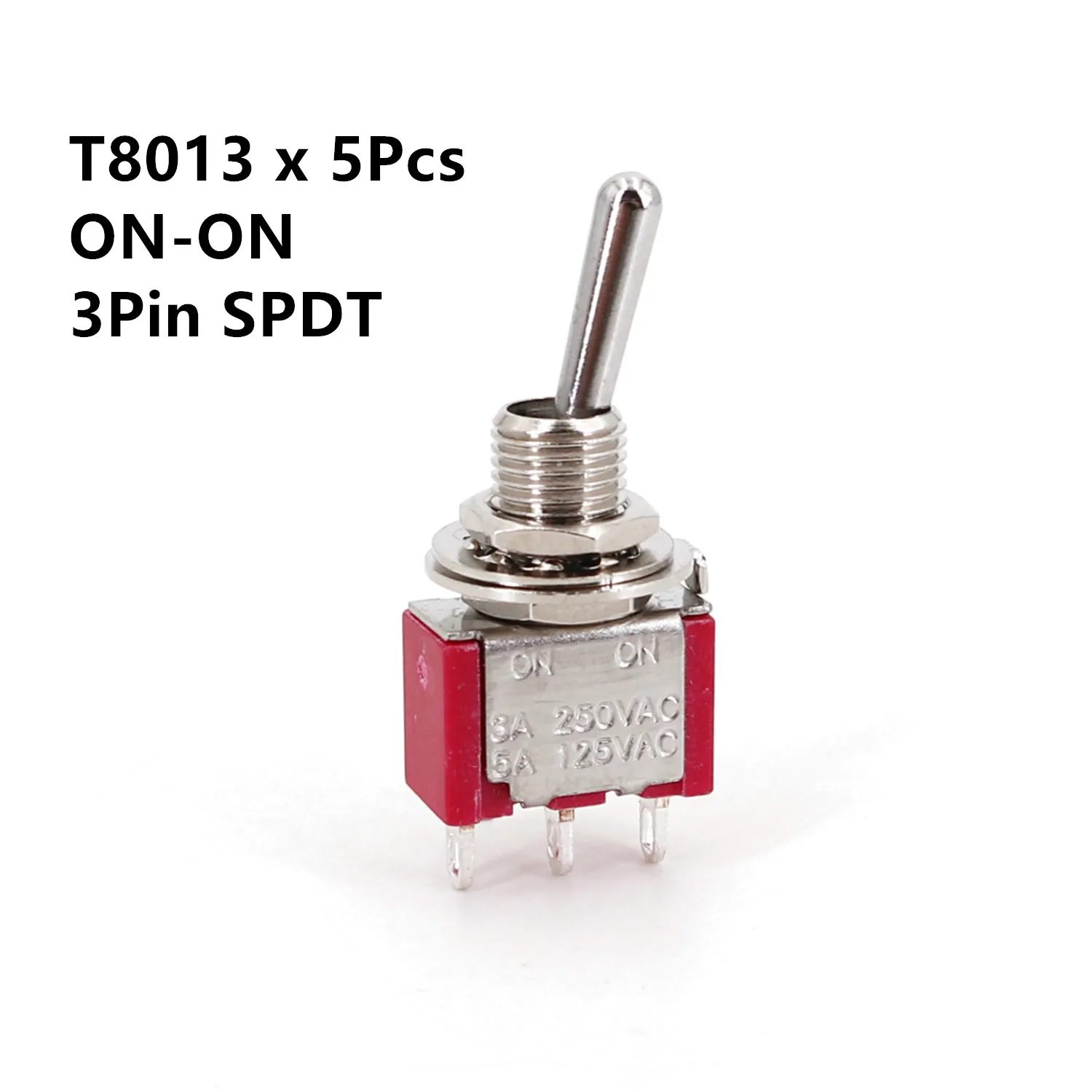 5 шт. Рычажные мини-переключатели SH T80-T Series 6,35 мм 5А
5 шт. Рычажные мини-переключатели SH T80-T Series 6,35 мм 5А