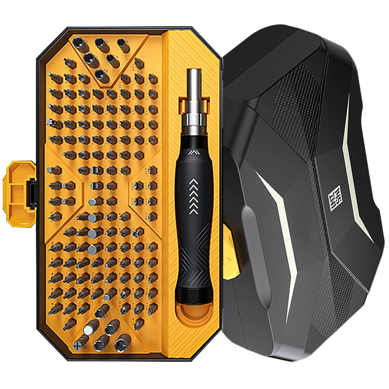 JUNEFOR Multitool Precision Screwdriver Set 145/135 In 1 Magnetic Bit Phillips Torx Hex Screwdriver Multifunctional Bit Tool Kit
JUNEFOR Multitool Precision Screwdriver Set 145/135 In 1 Magnetic Bit Phillips Torx Hex Screwdriver Multifunctional Bit Tool Kit