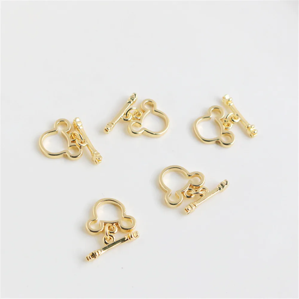 14K gold color IQ button necklace bracelet buckle Bear OT buckle 9*12mm link accessories DIY end accessories
14K gold color IQ button necklace bracelet buckle Bear OT buckle 9*12mm link accessories DIY end accessories