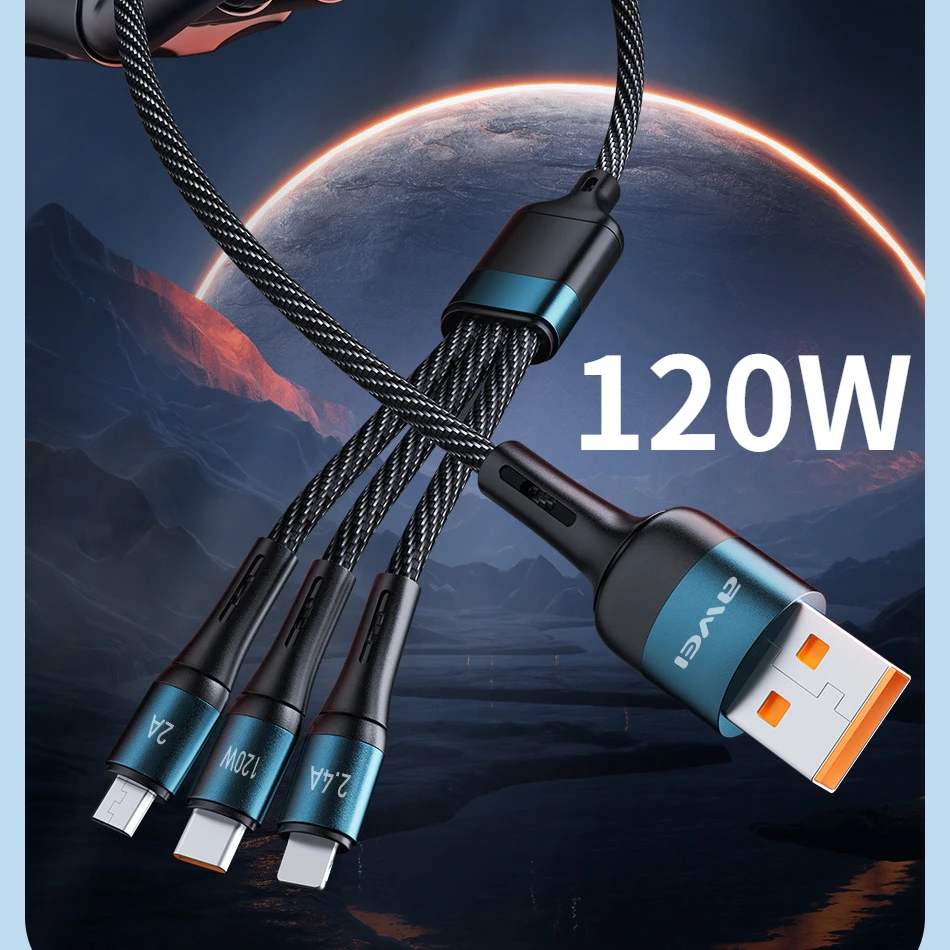 3 IN 1 PD120W fast charging cable with intelligent temperature control For xiaomi mobile phones cargador iphone blitzwolf
3 IN 1 PD120W fast charging cable with intelligent temperature control For xiaomi mobile phones cargador iphone blitzwolf