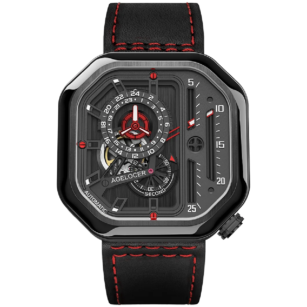 AGELOCER Mechanical Mens Watch Automatic Power Reserve 42 Hours Square Black Luxury Men Wrist Watches Reloj Hombre 5804J4
AGELOCER Mechanical Mens Watch Automatic Power Reserve 42 Hours Square Black Luxury Men Wrist Watches Reloj Hombre 5804J4