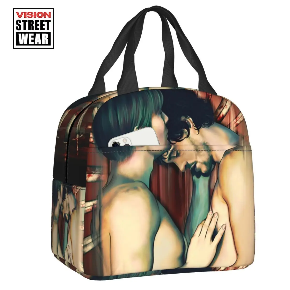 

2023 New Hannibal Blood Chest Redux Resuable Lunch Box Women Waterproof Horror Tv Movie Thermal Cooler Food Insulated Lunch Bag