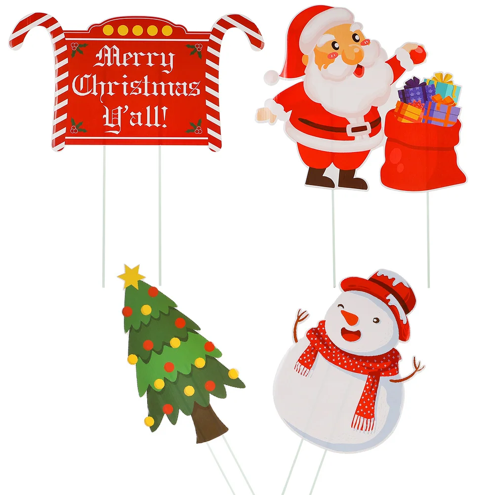 Yard Signs Christmas Garden Lawn Ground Ornament Decor Decoration Stake Insert Inserted Cartoon Merry Tree Holiday Snowman Santa
Yard Signs Christmas Garden Lawn Ground Ornament Decor Decoration Stake Insert Inserted Cartoon Merry Tree Holiday Snowman Santa