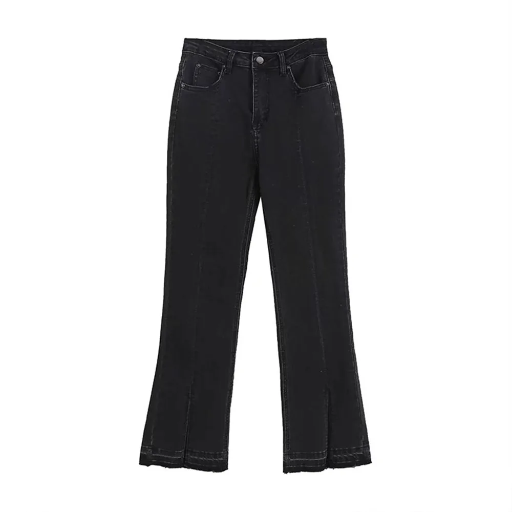2021 New Ladies Chic Fashion Denim Slit Flare Pant Retro High Elastic Waist Zipper Fly Women Ankle Pantalones Mujer
2021 New Ladies Chic Fashion Denim Slit Flare Pant Retro High Elastic Waist Zipper Fly Women Ankle Pantalones Mujer