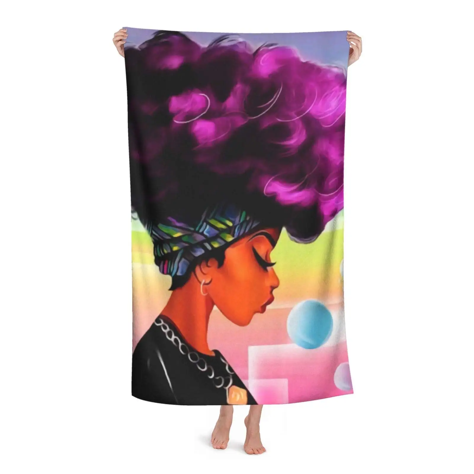 African American Black Microfiber Beach Towel Quick Dry Sand Free Outdoor Travel Swim Pool Camping Beach Towel Bath Yoga Picnic
African American Black Microfiber Beach Towel Quick Dry Sand Free Outdoor Travel Swim Pool Camping Beach Towel Bath Yoga Picnic