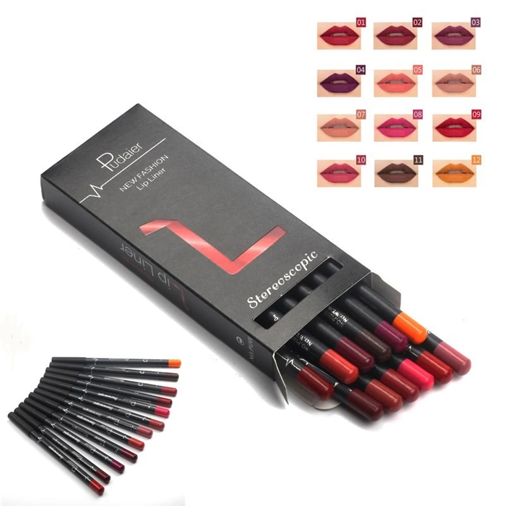 12Pcs Professional Waterproof Lipliner Pencil Smooth Natural Lip Liner Pen Lip Long Lasting Moisturizer Cosmetic Makeup
12Pcs Professional Waterproof Lipliner Pencil Smooth Natural Lip Liner Pen Lip Long Lasting Moisturizer Cosmetic Makeup