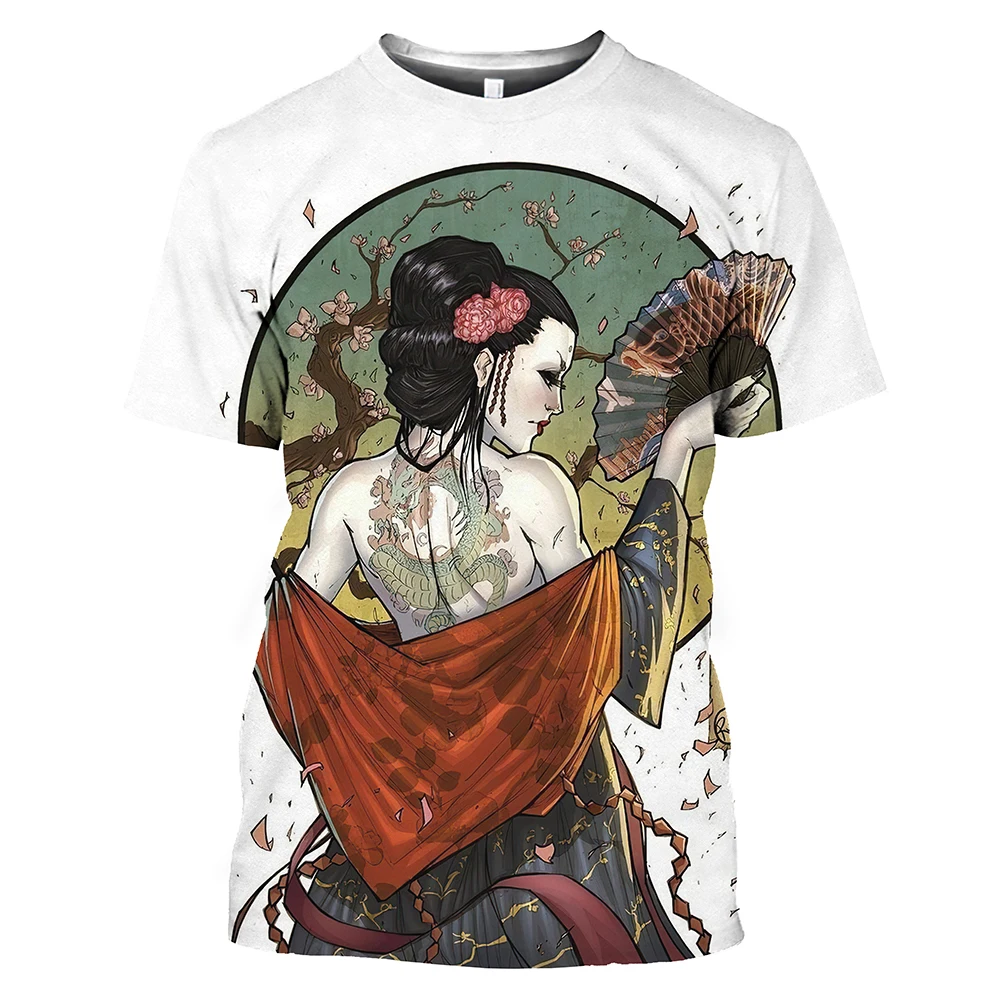 Harajuku Japanese Geisha 3d Print Men T-shirts Summer Fashion O-neck Short Sleeve Tops Loose Tees Men Clothing Oversized 6xl
Harajuku Japanese Geisha 3d Print Men T-shirts Summer Fashion O-neck Short Sleeve Tops Loose Tees Men Clothing Oversized 6xl
