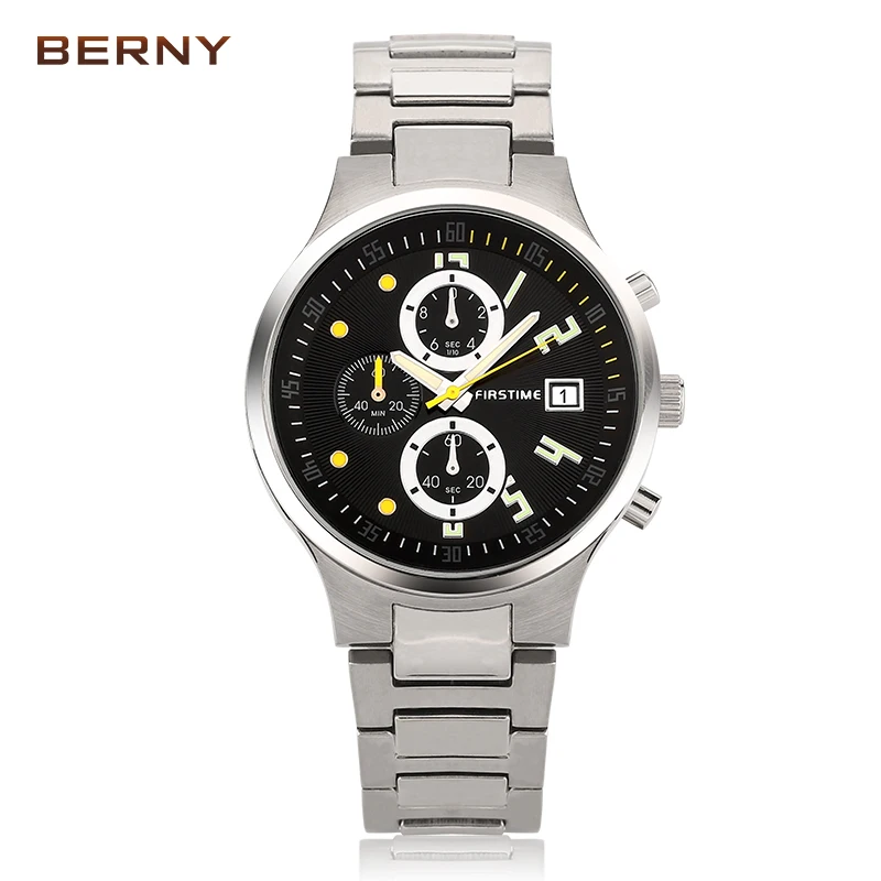 Men's Watch Quartz Movement Chronograph Calendar Seconds Minutes Wristwatch Seconds Male Luminous Hand Sport Waterproof Business
Men's Watch Quartz Movement Chronograph Calendar Seconds Minutes Wristwatch Seconds Male Luminous Hand Sport Waterproof Business