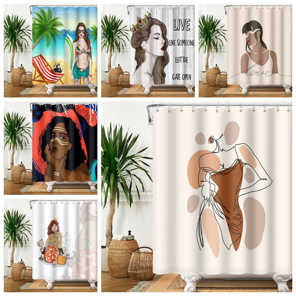 Pretty Girl Figure Decoration Bathroom Accessories Hook Shadow Curtains Bath Room Shower Set Fabrics Products Household Home
Pretty Girl Figure Decoration Bathroom Accessories Hook Shadow Curtains Bath Room Shower Set Fabrics Products Household Home