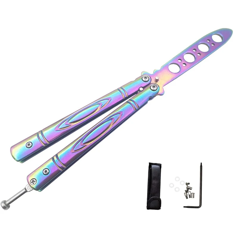 Butterfly Practice Knife Training Knife, Blunt Blade Tool For Beginner Practicing Flipping Tricks With Storage Bag
Butterfly Practice Knife Training Knife, Blunt Blade Tool For Beginner Practicing Flipping Tricks With Storage Bag