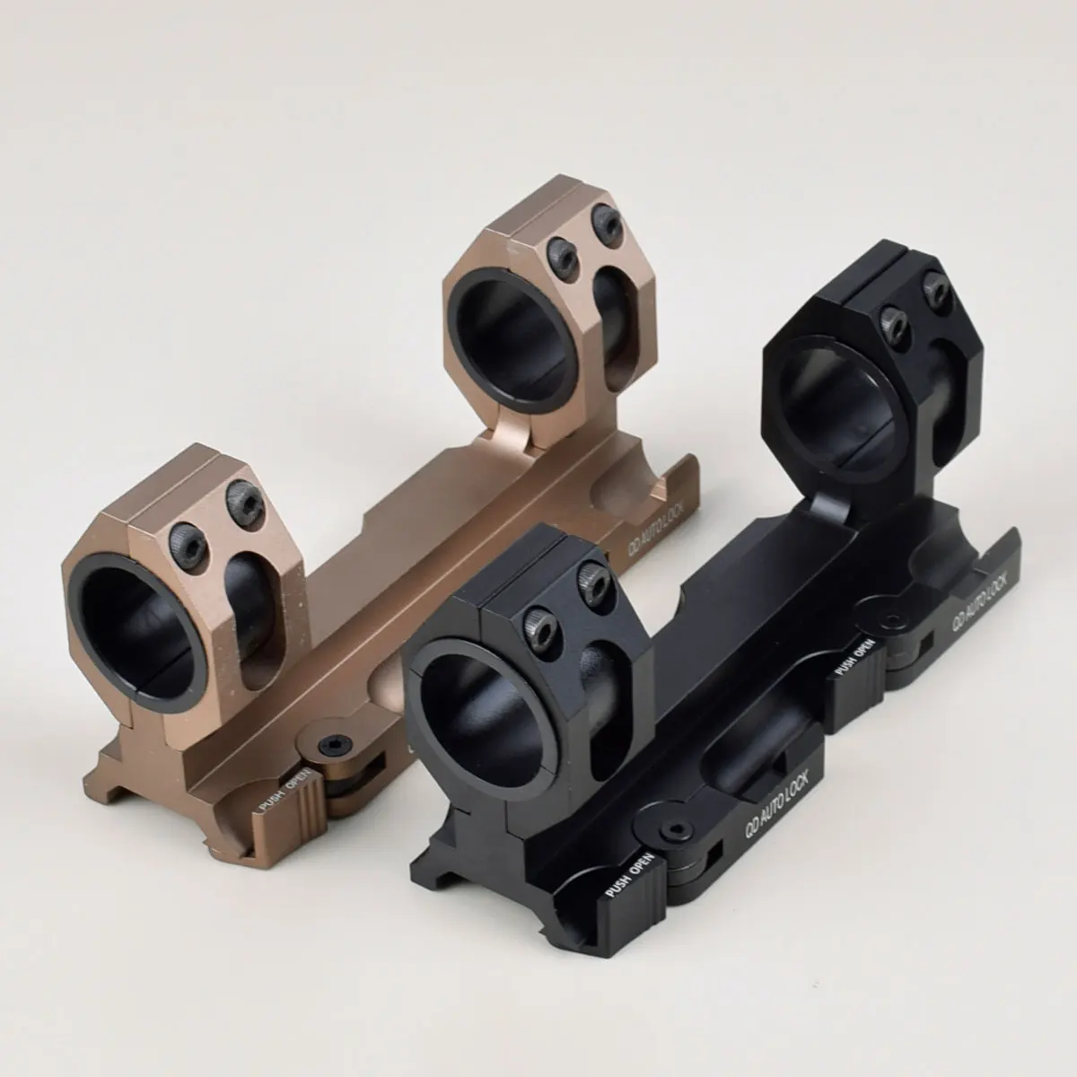 

Tactical Airsoft Hunting QD Double Rings 25.4mm 30mm Cantilever Scope Mount Accessories for 20mm Rail Air Gun AR15