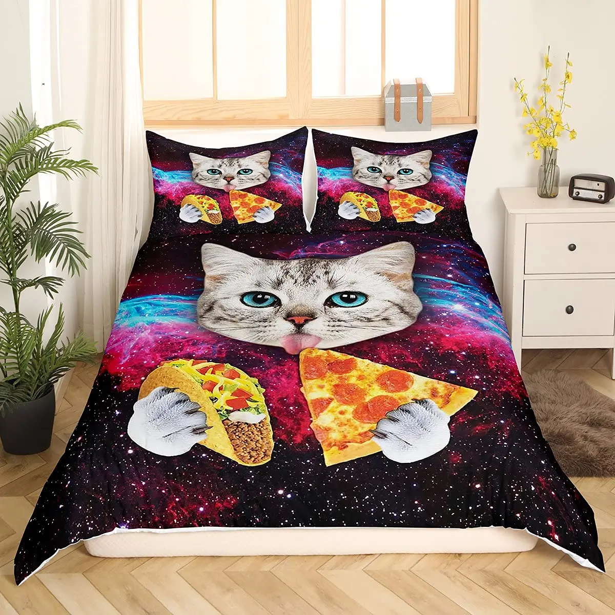 Комплект постельного белья 3D Cat из полиэстера 3 шт.
Комплект постельного белья 3D Cat из полиэстера 3 шт.