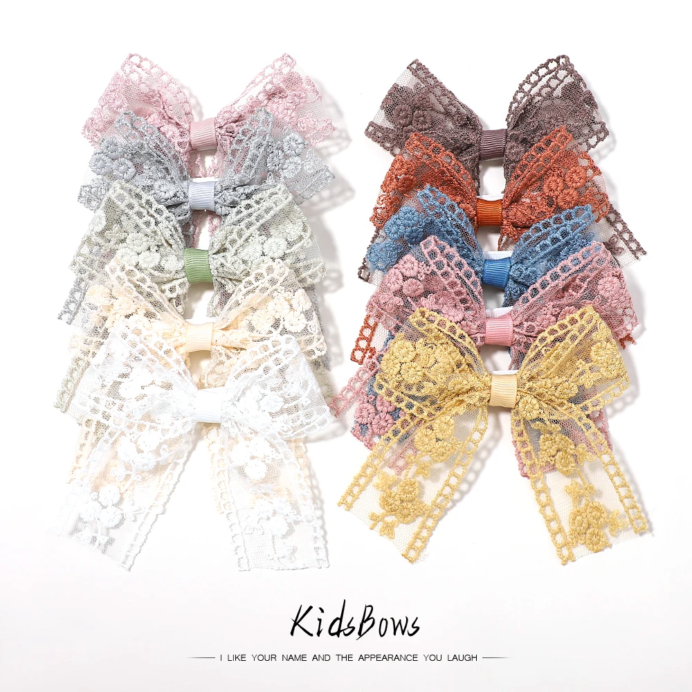 2Pcs/Set Lace Solid Color Kids Bows Hair Clips for Girls Lovely Hairpins Safety Clip Handmade Headwear Children Hair Accessories
2Pcs/Set Lace Solid Color Kids Bows Hair Clips for Girls Lovely Hairpins Safety Clip Handmade Headwear Children Hair Accessories