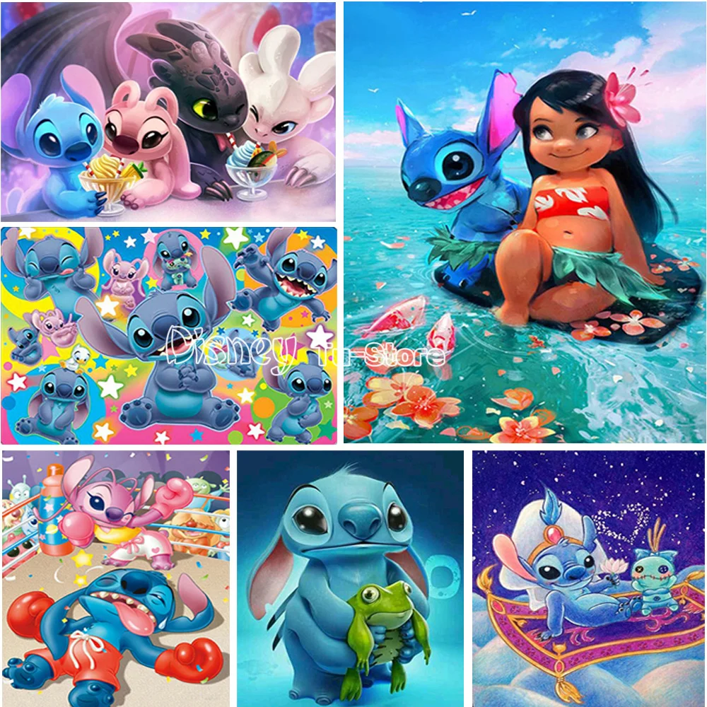 Disney 5D DIY Diamond Painting Brand "Lello Stitch" Square Round Mosaic Diamond Painting Set High Quality Decorative Painting
Disney 5D DIY Diamond Painting Brand "Lello Stitch" Square Round Mosaic Diamond Painting Set High Quality Decorative Painting