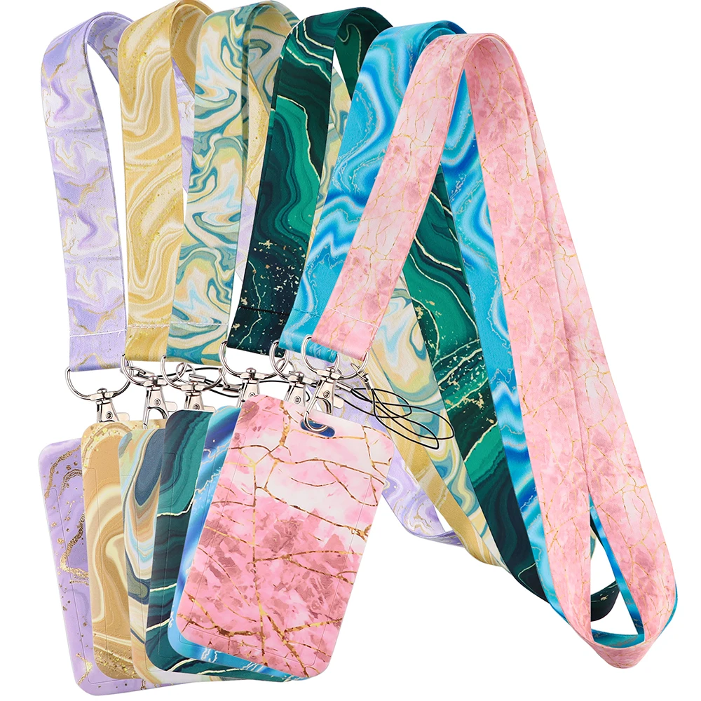 Marble Texture Simple Style Lanyards Key Chain ID Credit Card Cover Pass Mobile Phone Charm Neck Straps Badge Holder AccessorieS
Marble Texture Simple Style Lanyards Key Chain ID Credit Card Cover Pass Mobile Phone Charm Neck Straps Badge Holder AccessorieS