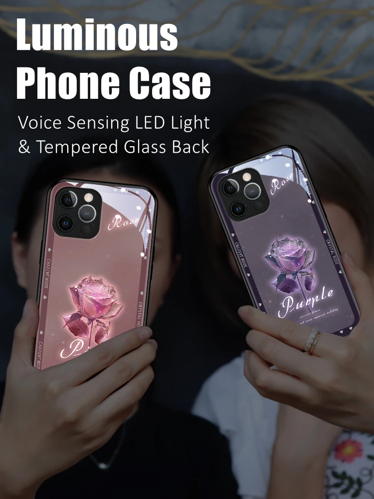 Colorful Rose LED Light Glowing Luminous Tempered Glass Phone Case for OnePlus 6 6T 7 7T 8 8T 9 9R 10 Ace Nord 2 N10 N200 Pro
Colorful Rose LED Light Glowing Luminous Tempered Glass Phone Case for OnePlus 6 6T 7 7T 8 8T 9 9R 10 Ace Nord 2 N10 N200 Pro