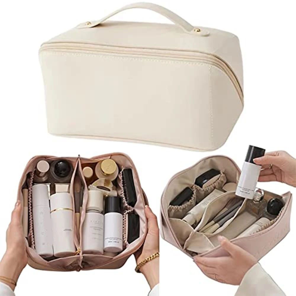 PU Leather Makeup Brushes Storage Box Women's Cosmetic Bag Large-Capacity Makeup Brush Organizer Travel Storage Cosmetics Bag
PU Leather Makeup Brushes Storage Box Women's Cosmetic Bag Large-Capacity Makeup Brush Organizer Travel Storage Cosmetics Bag
