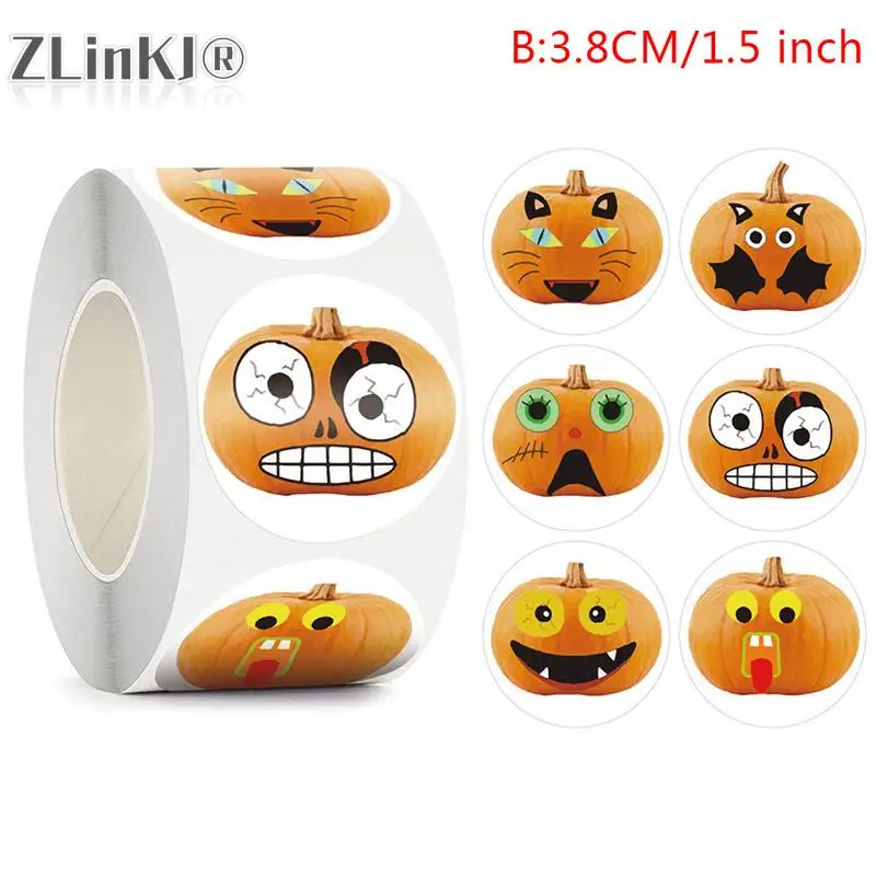 500pcs Stickers Halloween Pumpkin Decoration Home Gift For Kids Trick or Treat Bags Sealing Label For Candy Bag Packaging Decor
500pcs Stickers Halloween Pumpkin Decoration Home Gift For Kids Trick or Treat Bags Sealing Label For Candy Bag Packaging Decor